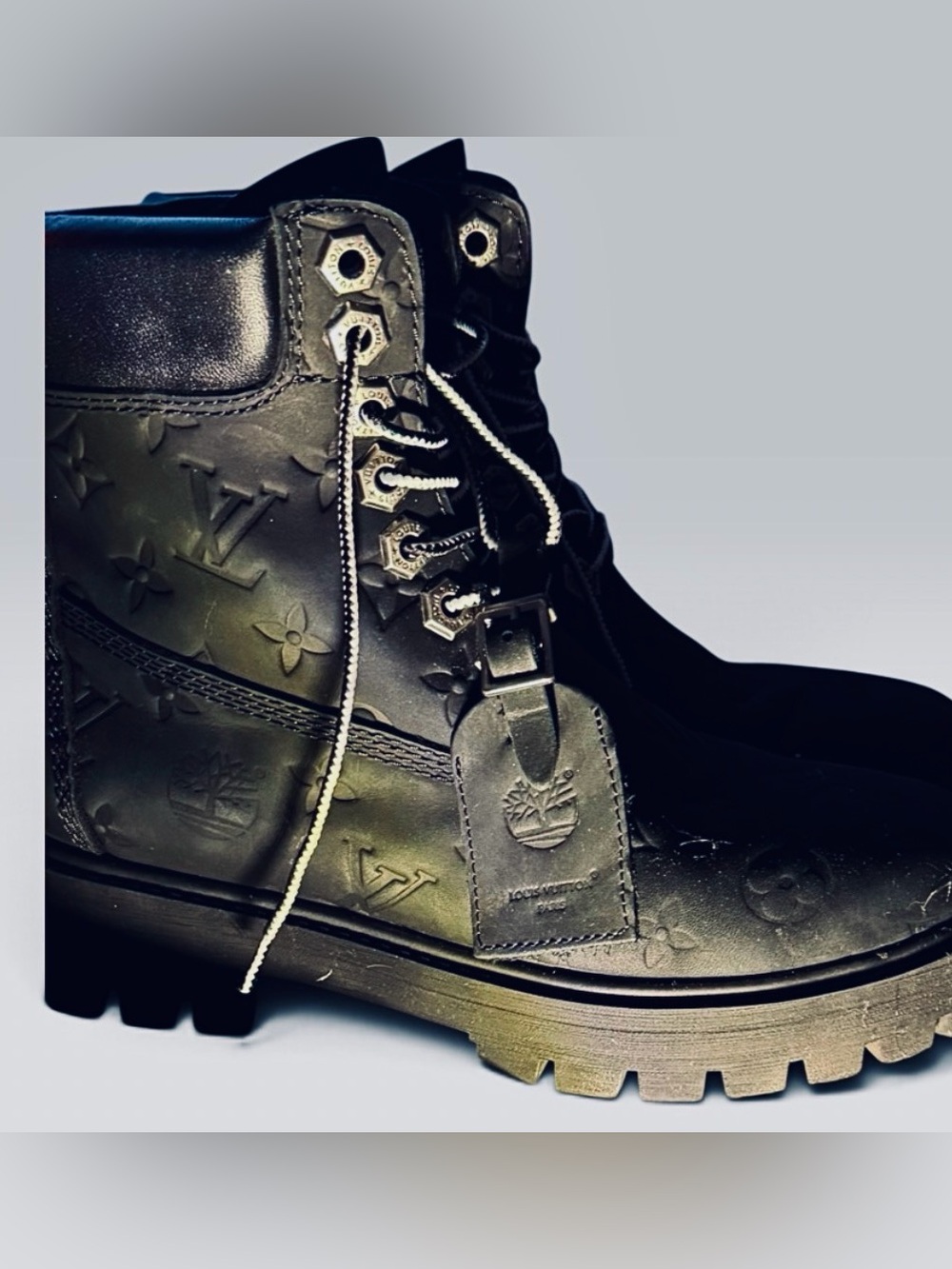 Louis Vuitton x Timberland Monogram Boot in Black